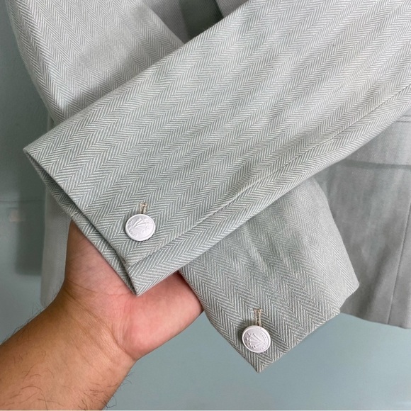 Rag & Bone Minty Blue Blazer Sz 2 - Picture 3 of 7